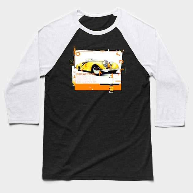 Bugatti 57 Roadster Baseball T-Shirt by remixer2020